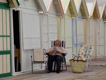 lecture aux bains de mer