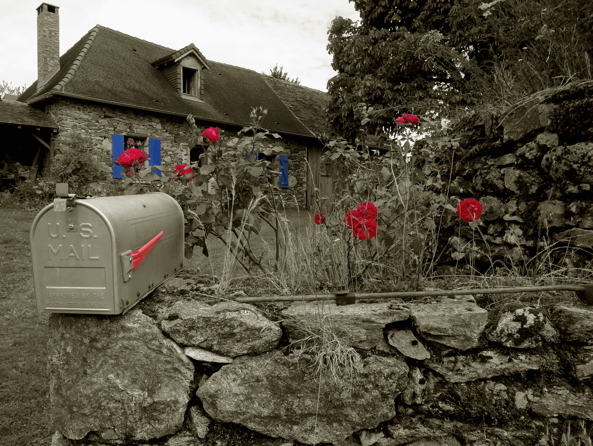 Une boîte à lettres US dans un hameau du Limousin