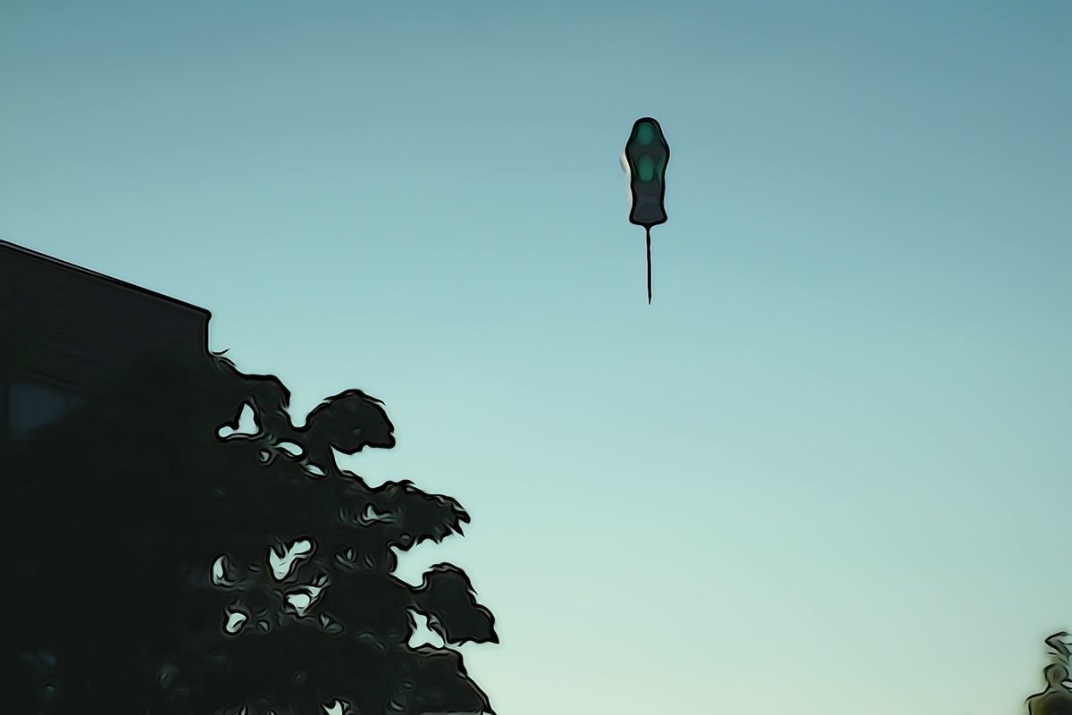 Schraubendreher  als Heißluftballon