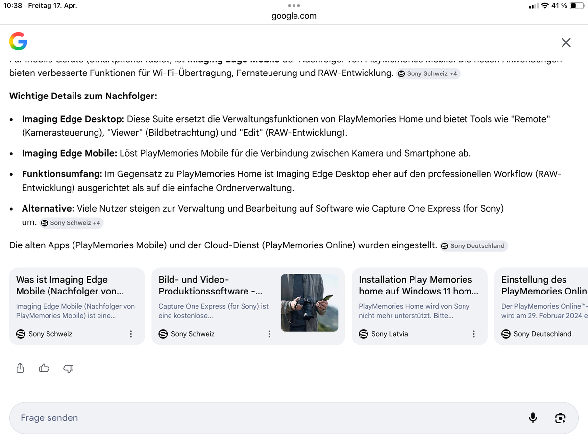 neuere kameras können via natel mit m&c monitor oder creator app gesteuert werden lg/beni