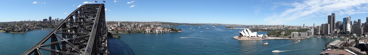 ...auf der Harbor Bridge